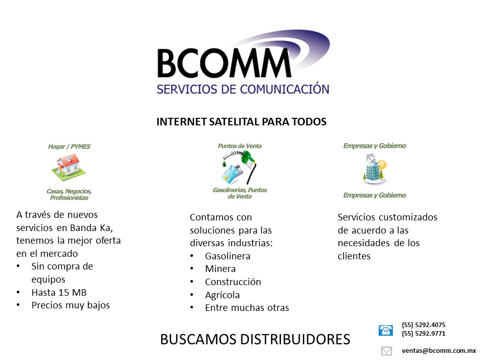 Servicios de comunicación... BCOMM